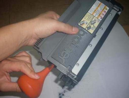 兄弟7360加粉后怎么样清零？